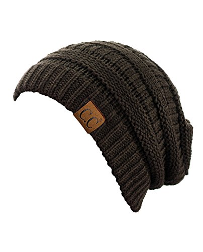 Image of Cambridge Select Thick Slouchy Knit Oversized Beanie Cap Hat