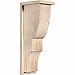 Ekena Millwork COR08X10X26RID01SDF 7 1/2"W x 10"D x 26"H Ridgewood Smooth Corbel w/Backplate, Douglas Fir