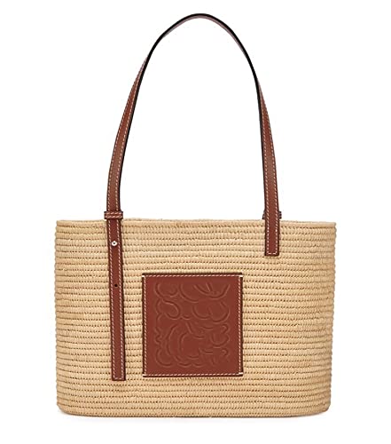 TTSJSM Sac Paille Sac de Paille tissé Loisirs Femelle Sac à Main Sac à Main Sac à Main Beach Beach (Color : Light Tan, Size : 30cmx8cmx26cm) Cover