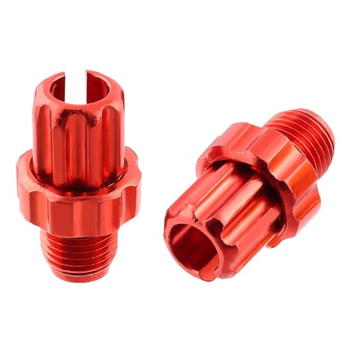B Baosity 2X Bike Bicycle 10mm Brake Handle Lever Adjusting Screws, M10 Professional Bike Shifter Cable Adjuster Bolt for Mountain Bike, Red