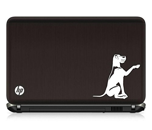 Fusion Graphix Dog Logo Laptop Sticker Vinyl Decal (White) (B075DBKYM7) Amazon Price History, Amazon Price Tracker
