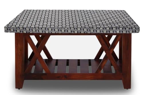Image of The Furnishing Tree Elastic Rectangular Center Tpoy Table Cover WxL 24x60 in Inches Polyester Basketweave Pattern Grey