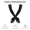 Garma Long Black Opera Gloves Women Formal, 1920s Satin Wedding Bridal Princess Dress For Women, Elbow Length 20inch #2