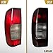 USR 98-04 D22 Pickup Truck Tail Light – Rear Tail Lamps Set (Left + Right) Pair - Compatible with 1998-2004 Nissan Frontier Pick Up Trucks All Models (SMOKE RED LENS TAIL LIGHTS with INSTALL HARDWARE)