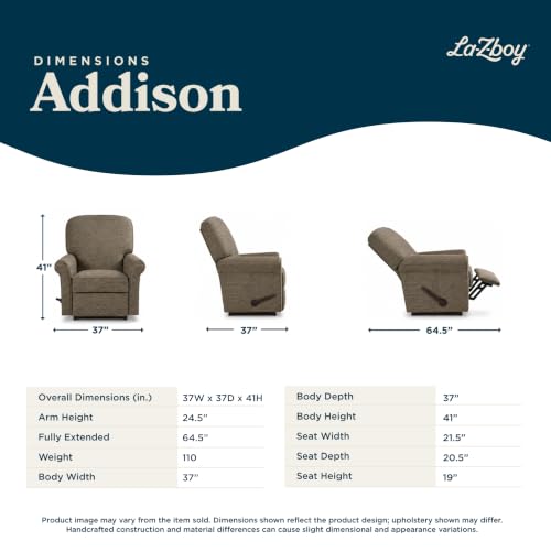 Image of La-Z-Boy Addison Gliding Recliner, Brownstone