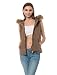 RubyK Womens Padded Quilted Puffer Jacket Vest with Hoodie