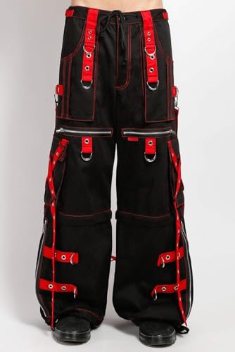 Zip Off Pants with X-Strap by Tripp NYC [BLACK/RED]2