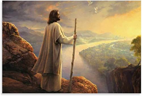 Greg Olsen Hope On The Horizon Poster Picture Art Print Canvas Wall Home Living Room Decor Mural Modern Classroom Kitchen Bedroom Aesthetics Decoration Boys Women Gift Unframed And Framed (24X36Inch-Framed) #TOP1