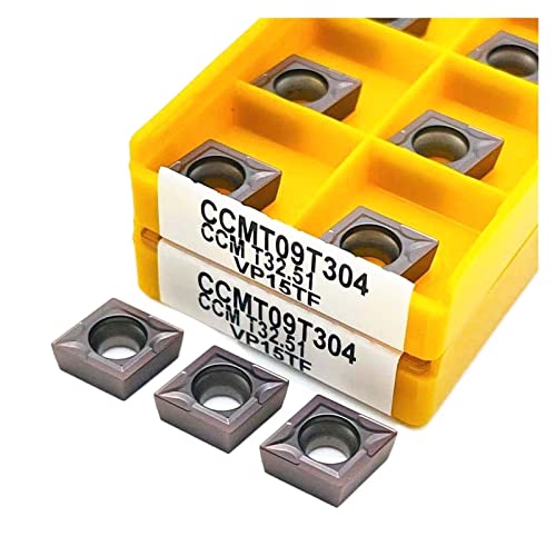 Herramienta torneado CNC carburo CCMT09T308 US735 miniatura 1