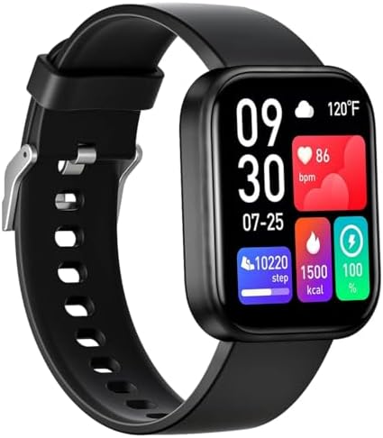 Bouncefit M I D116 Fitness Band Smart Watch for Men, Women, Boys, Girls, Kids – Single Touch Interface, Water Resistant, Workout Modes,Quick Charge Sports Smartwatch – Black I