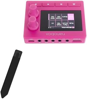 BoxWave Stylus Pouch Compatible with 1010music Nanobox razzmatazz - Stylus PortaPouch, Stylus Holder Carrier Portable Self-Adhesive - Jet Black
