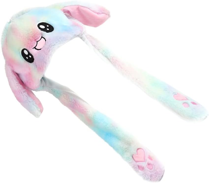 Jojofuny うさぎ帽子 光る うさぎ キャップ 耳が動く プレゼント 訳あり かわいい うさぎ被り物 帽子 女の子 人気帽子