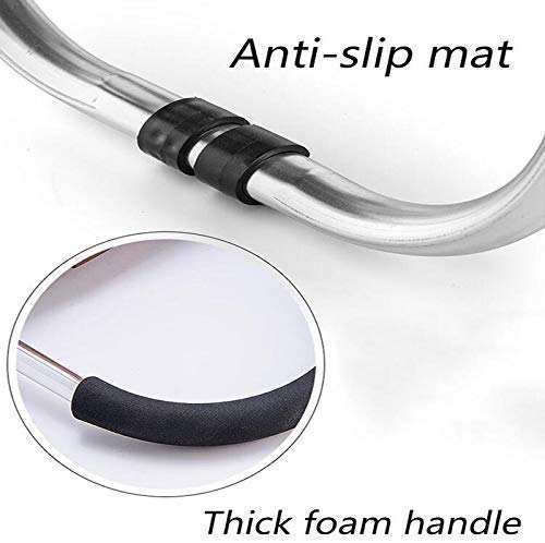 KEYOZA Leichter, robuster Einkaufstrolley, faltbar, kaffeefarben – Bild 7