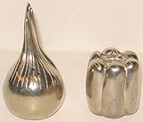 Lenox Kirk Stieff Pewter Onion & Pepper Salt & Pepper Shakers