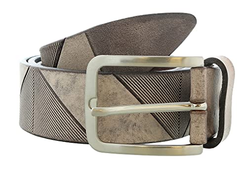 Pierre Cardin Distressed Light Brown Classic Silver D-Ring Adjustable Belt Adjustable Mens Belt-40