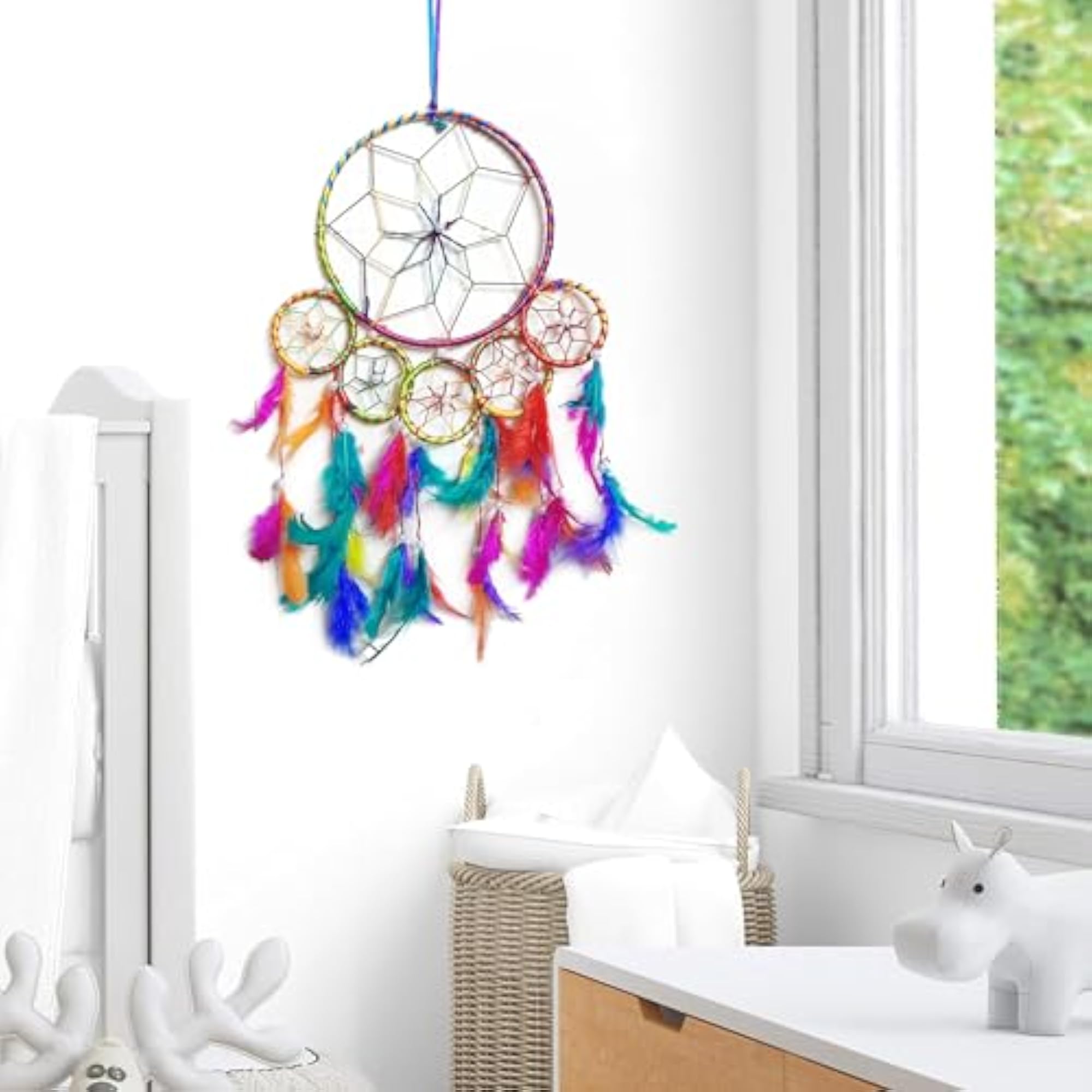 Handmade Dream Catcher Wall Hanging, Decorative Showpiece