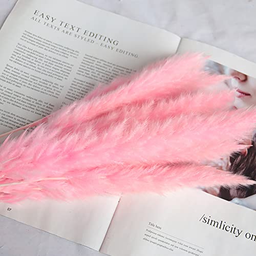 45 peças de decoração de grama de pampas, galhos de grama de pampas artificiais para vaso, buquê est