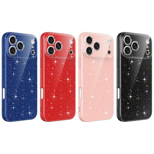 Étui magnétique iPhone 16 à paillettes rouge en silicone anti-choc pour protéger votre mobile
