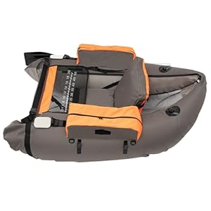 Inflatable Fishing Float Tube Portable Fishing Boat with Air Pump 286LBS Belly Boat U-Shaped Inflatable Boat with Adjustable Straps for Lakes Rivers Creeks 53.5×41.3 | US Stock