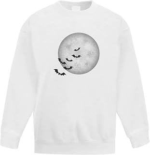 Azeeda 'Full Moon & Bats' Kid's Sweatshirt/Jumper (14-15 Years) (KW00106728)