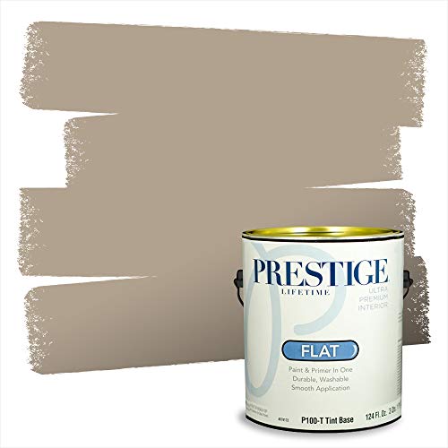 PRESTIGE Paints Interior Paint and Primer In One, 1-Gallon, Flat, Comparable Match of Sherwin Williams* Tony Taupe*