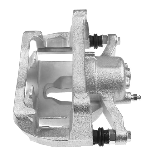 Image of Detroit Axle - Rear Left Brake Caliper for 2012-2016 2018-2020 Ford F-150 | 2012-2018 Lobo, Disc Brake Caliper w /Bracket 2013 2014 2015 Replacement Driver Side Assembly