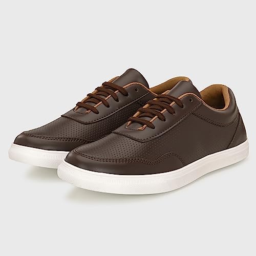 Image of Centrino Sneaker for Men | Shoes for Men Stylish Casual | Lightweight Lace-Up with Soft Cushioned Insole | Anti-Skid Sole | Breathable Comfortable Canvas Walking Shoes for Man | Mens Shoes (6314)