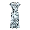 Swing Fashion Melisa | Blau mit Schwarzen Blüten | M/L Vestiti, M-L da Donna
