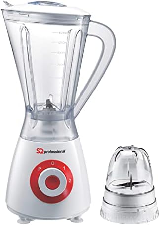 SQ Professional Blitz Superblend Blender and Grinder with 1.5 Litre Jug, 2 Speed Settings Plus Pulse Function 600W (Black)