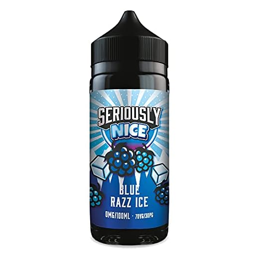 Seriously Nice Blue Razz Ice 0mg 100ml Shortfill E-Liquid Nicotine Free
