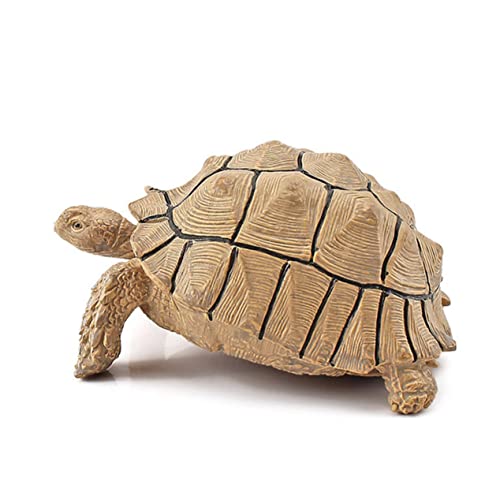 AWXZOM Sulcata Tortoise Statue Figurine Turtle Decorations for Home Reptile ...