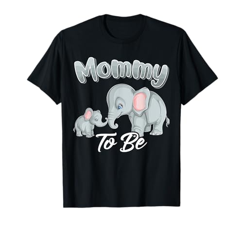 Soon Mommy Mom To Be Elephants For Baby Shower Gender Reveal Camiseta
