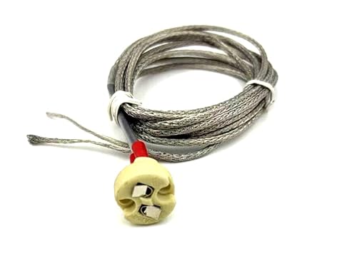 Replacement Nickel Low Voltage System Pendant Socket GY6.35 with 6' Field-Cuttable Wire,Tech Light