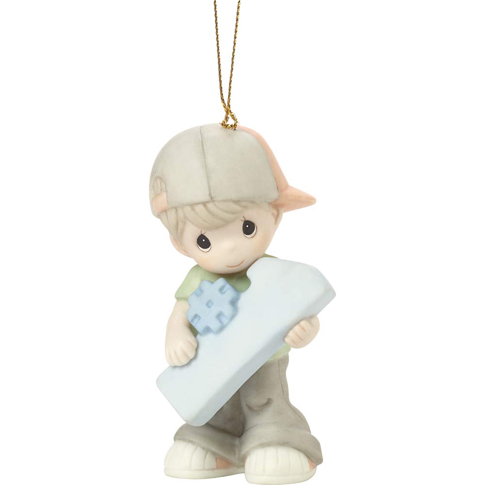 Figurine de garçon numéro 1 Precious Moments pour décorer une chambre de bébé