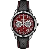 SEIKO Coutura レッドクロノグラフ レザーウォッチ SSB435