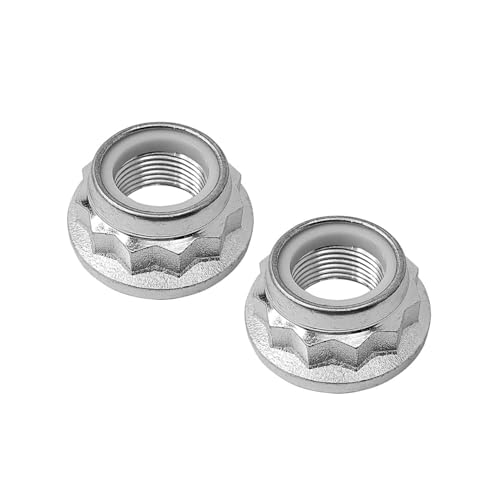 Mysttoo 2PCS Wheel Axle Nut Driveshaft Spindle Nuts Retainers Compatible with Volkswagen VW Jetta Golf Beetle Corrado Passat Audi TT # N90587602