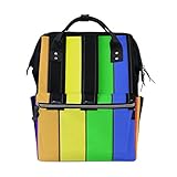 My Little Nest Large Capacity Baby Diaper Bag Colorful Piano Keys Durable Multi Function Travel...