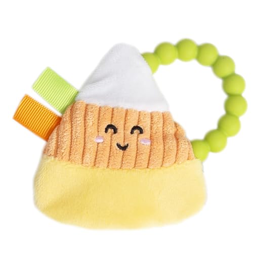 Image of Pearhead Candy Corn Halloween Crinkle Teether, 0m+
