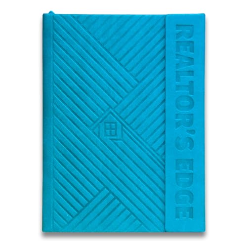 Realtor’s Edge Real Estate Planner – 368-Page Goal-Setting Journal & Productivity Organizer for Realtors & Real Estate Agents – Vegan Leather Hardcover with Magnetic Closure – Realtor Supplies (Turquoise)