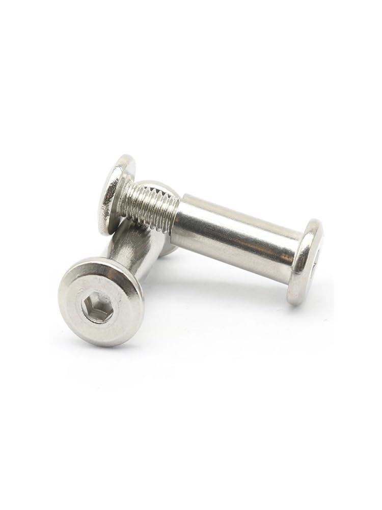 Viti Metalliche 2-20 Pezzi M3 M4 M5 304 in Acciaio Inossidabile con esagono Incassato, Vite di bloccaggio con Dado, per mobili da Cucina, connettori per Letti per Bambini(M4x20-5mm-20pcs)