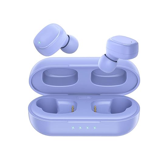KENKUO Wireless Earbuds for Small Ear Canals, only 3g Light Weight, Cute Colors for Women & Kids Earbuds, Bluetooth 5.3 Ear Buds, Fast Charging Case, Wireless Earphones for iPhone Android, Purple