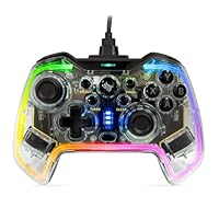 Controle Gamer | Pichau Glower X1 | PC/Switch / PS3 / Android | LED RGB | PG-GLWX-BL01