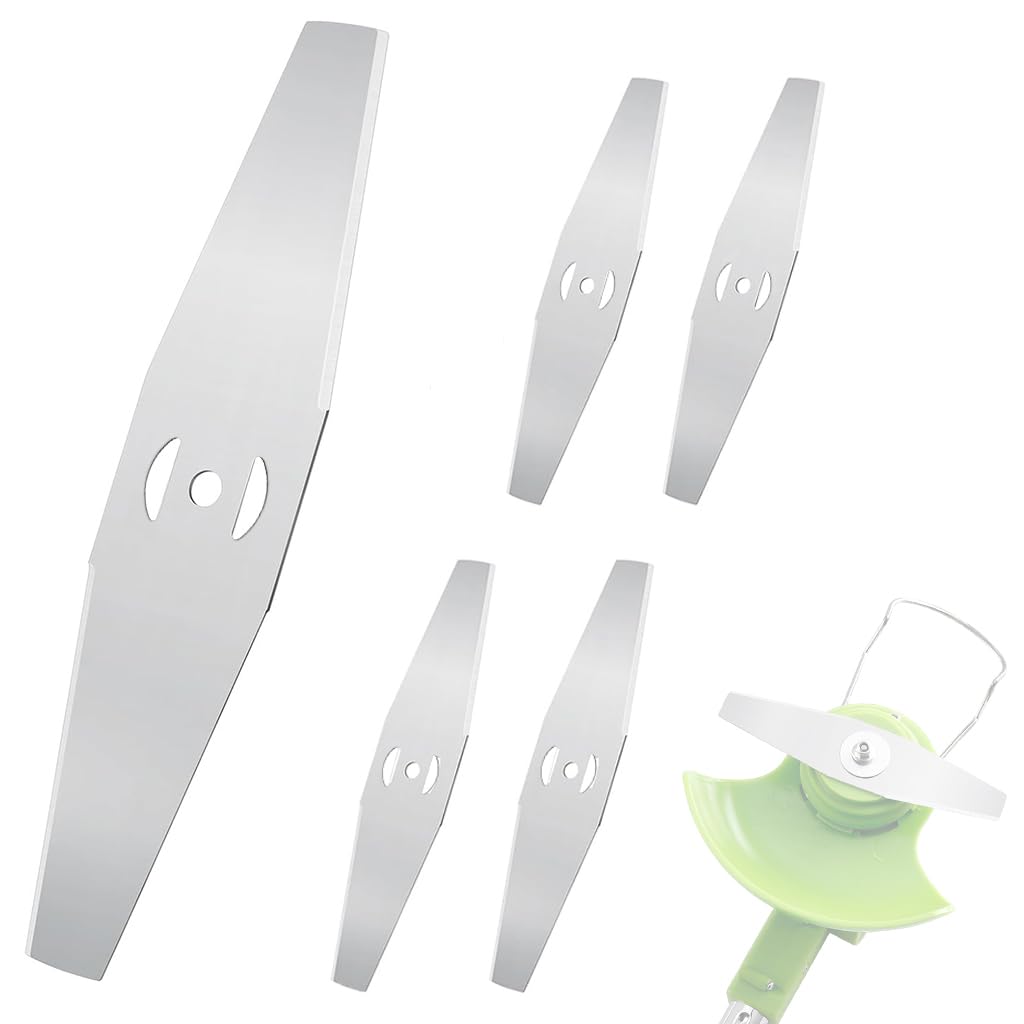 HASTHIP® Metal Lawn Mower Saw Blades 6 inches Replacement Stainless Steel Mower Blades Straight-edge Mower Blades for Most Lawnmowers