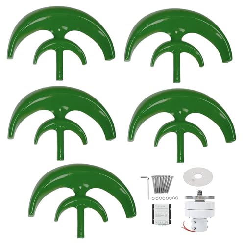 Éolienne verticale domestique verte pour un jardin écoresponsable