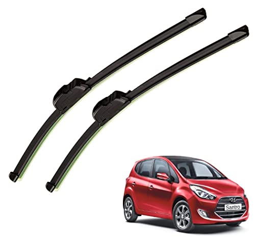 Image of Auto Hub Car Wiper Blades Compatible with Hyundai Santro 2019 - Set of 2 Pcs (D-20,P-16)