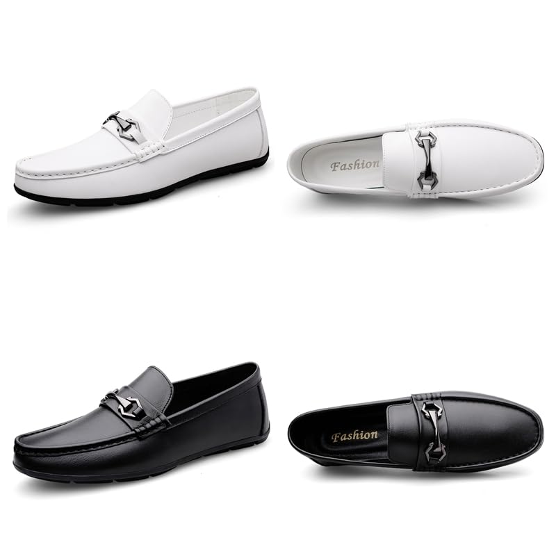 Genuine Leather Slip On Penny Loafers for Men Driving Walking Loafers Lightweight Soft Casual Dress Smoking Shoes2