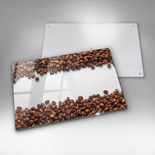 Matériau résistant pour planche à découper induction 80x52cm décor café grain design
