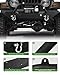 Partree Front Bumper Compatible with Jeep Wrangler TJ YJ 1987-2006, w/Winch Plate Lights D-Rings Powder-Coated Black Texture Carbon Steel Front Bumper