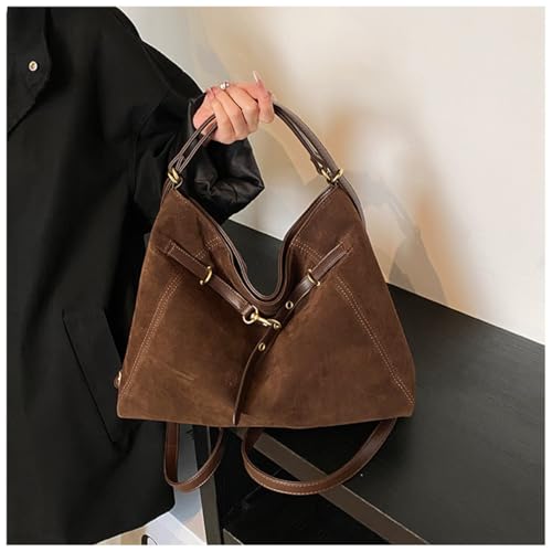 Bolso Tote de gamuza para mujer, convertible mochila miniatura 2