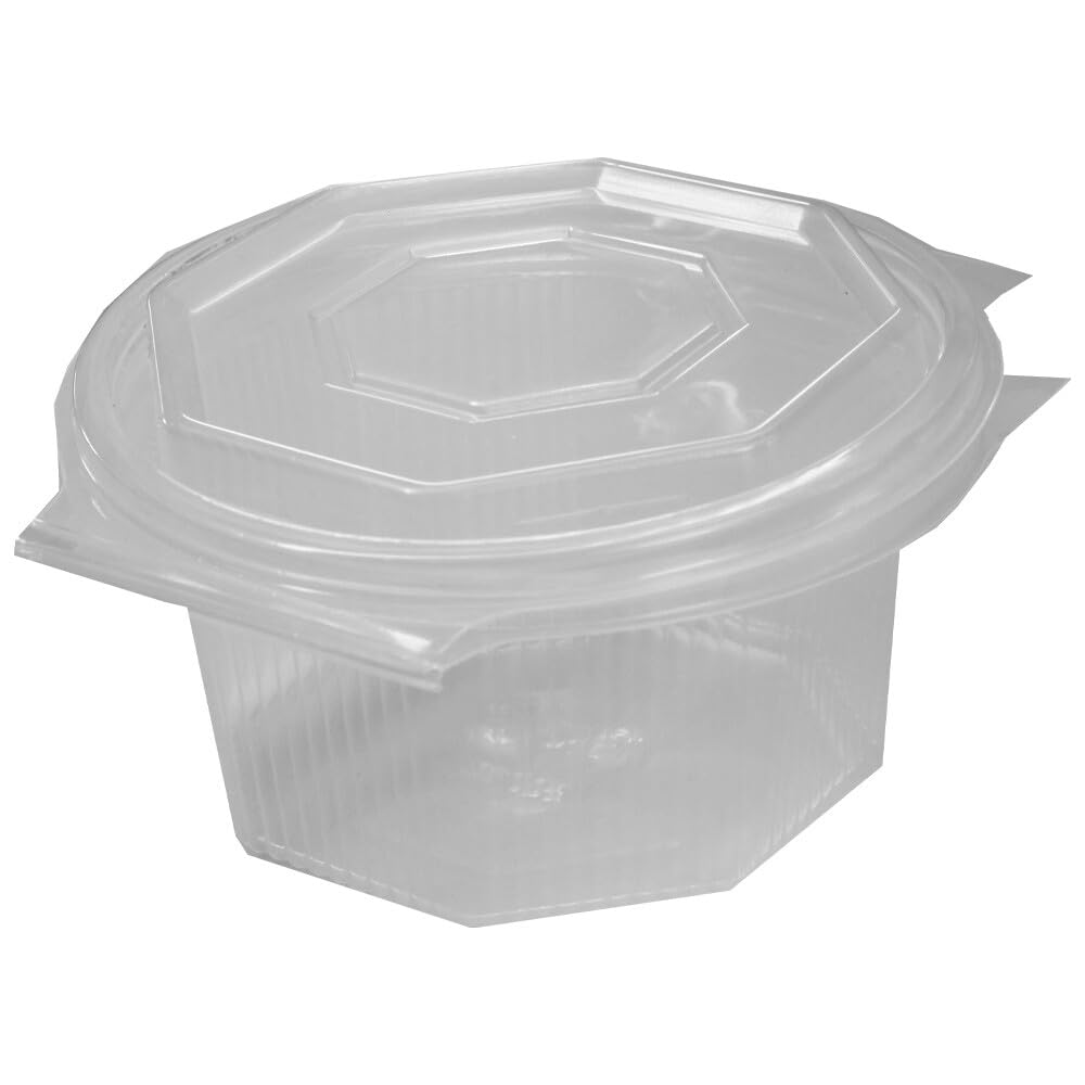 Haushaltsbox, PP, anhängender Deckel, transparent, 750ml, 8-eckig, 60 mm hoch, 50 Stück